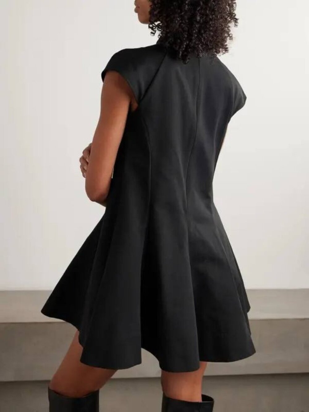 NWT STAUD Ellie Fit & Flare Cap-Sleeve Minidress Size Small - Picture 2 of 11